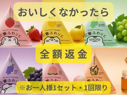 【おいしくなかったら全額返金】三豊ふわりと・テトラ全種セット12個入り