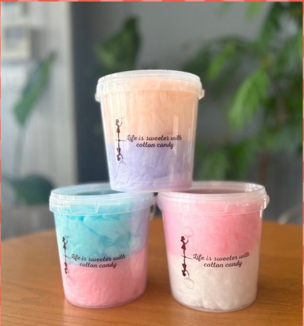 フルーツわたあめバケツタイプ4個セット